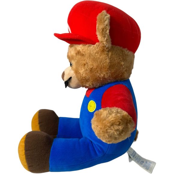 Build A Bear 18" Nintendo Super Mario Bros. Teddy Bear Plush 2017 Stuffed Animal - Picture 6 of 10